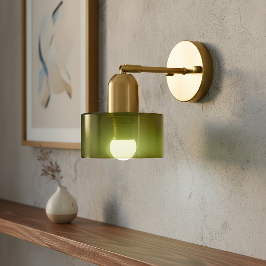 Bauhaus Colored Glass Wall Light | Ormexis