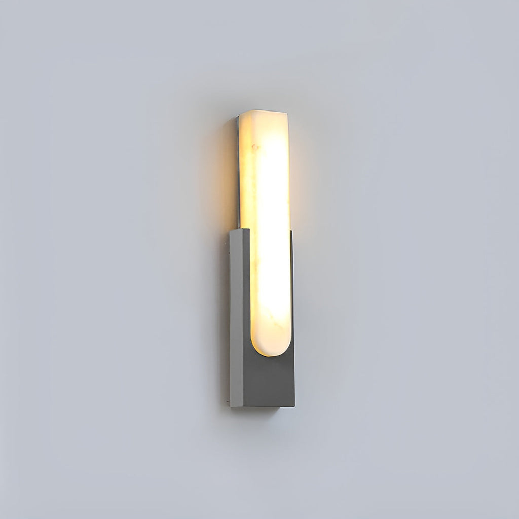 Modern Sculptural Alabaster Wall Sconce | Ormexis
