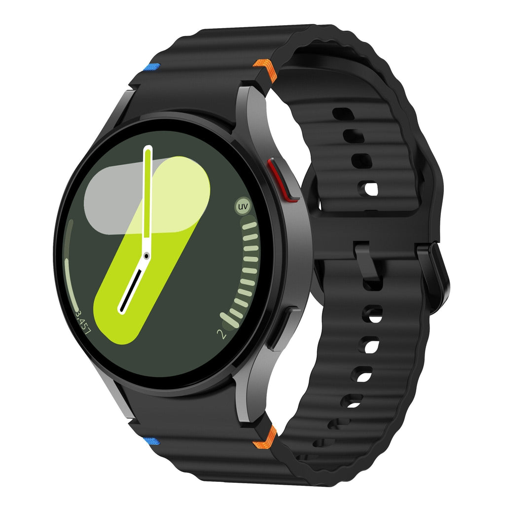 Cinturino in silicone Wave per Samsung Galaxy Watch 7 44mm nero