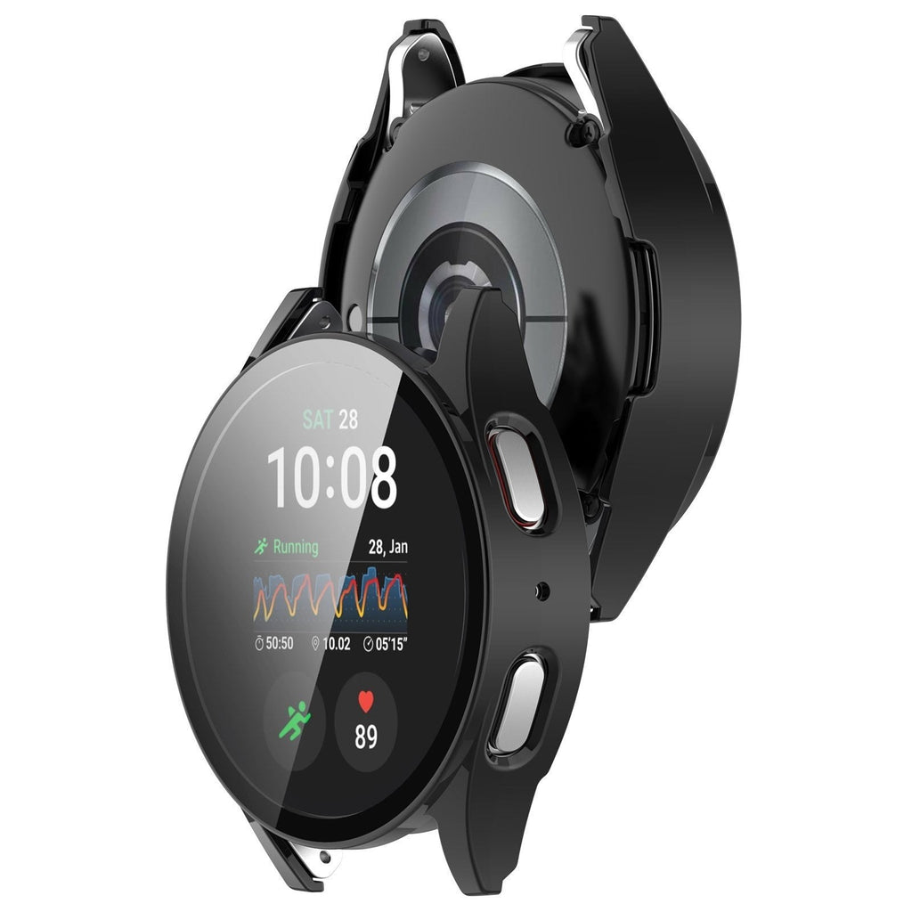 Czarny ochronny futerał ze szkłem do Samsung Galaxy Watch 7 40mm