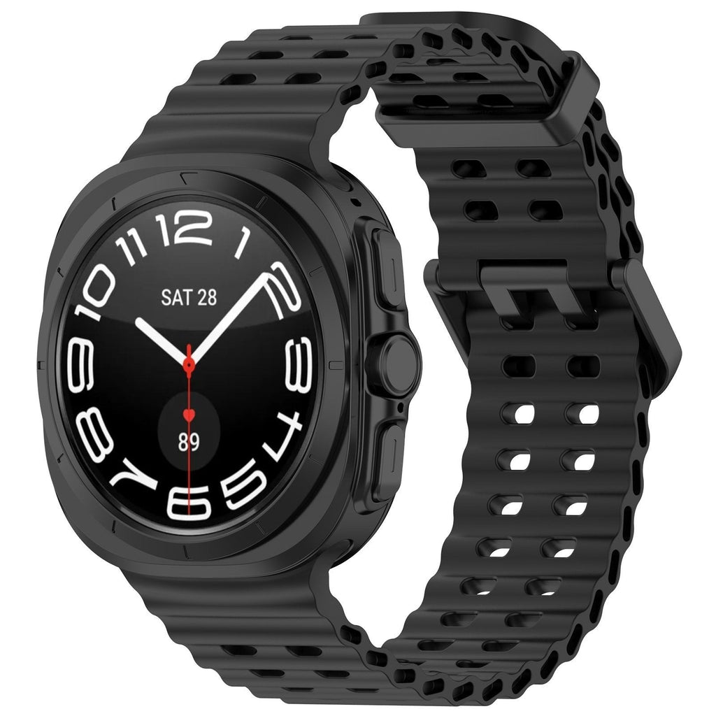 Samsung Galaxy Watch Ultra Ocean Silicone Strap Black