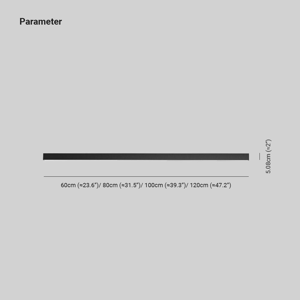 Plafonieră și lampă de perete LED liniară neagră, bară minimalistă | Ormexis