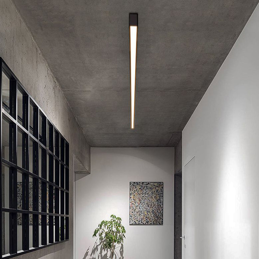 Plafonieră și lampă de perete LED liniară neagră, bară minimalistă | Ormexis