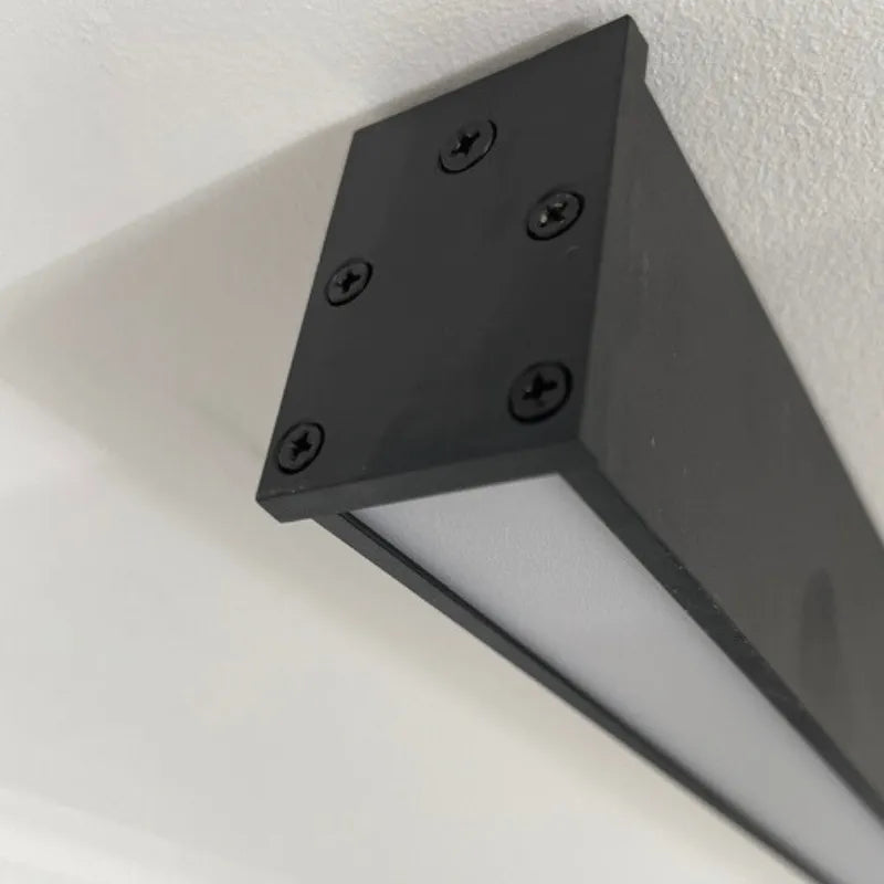 Plafonieră și lampă de perete LED liniară neagră, bară minimalistă | Ormexis