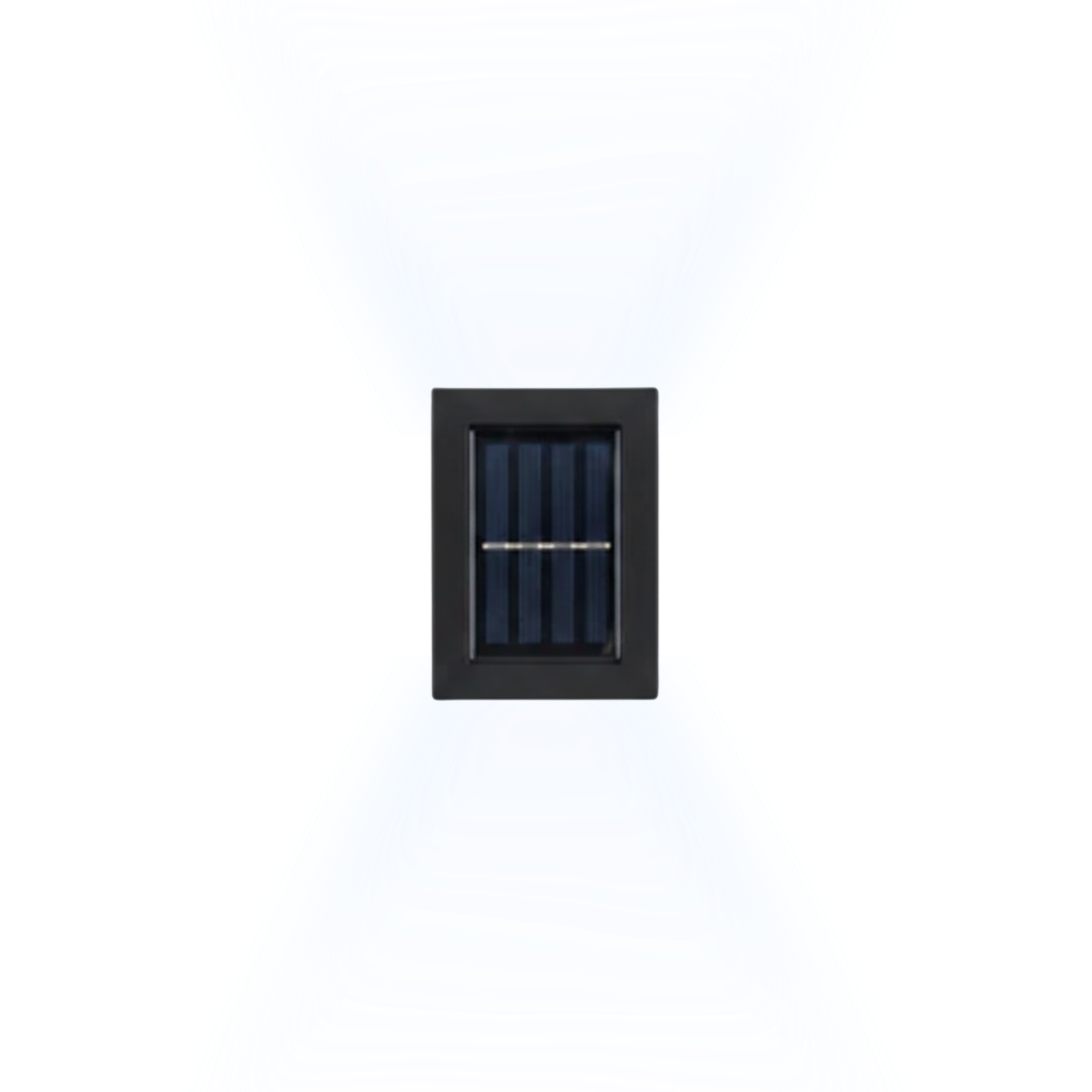 Candeeiro de parede solar LED preto para exterior, com luz para cima e para baixo, candeeiro solar de jardim | Ormexis