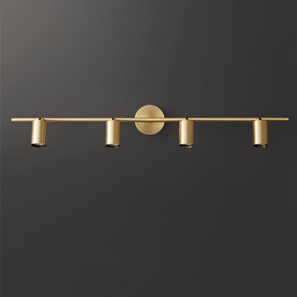 Foco de pared ajustable negro con dos cilindros y dos luces | Ormexis