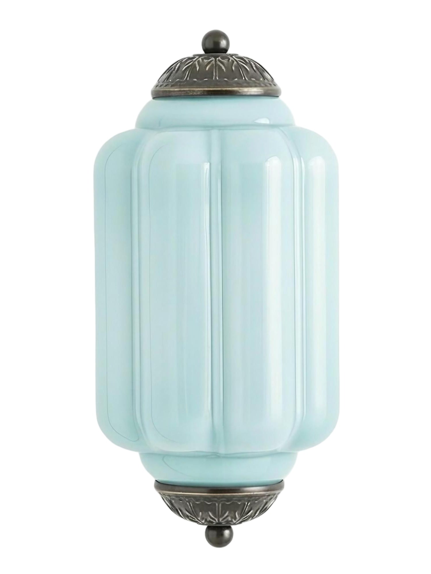 Ribbed Glass Capsule Wall Light | Ormexis
