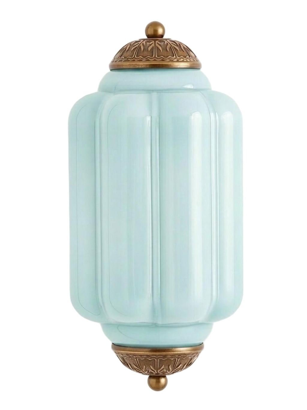 Ribbed Glass Capsule Wall Light | Ormexis