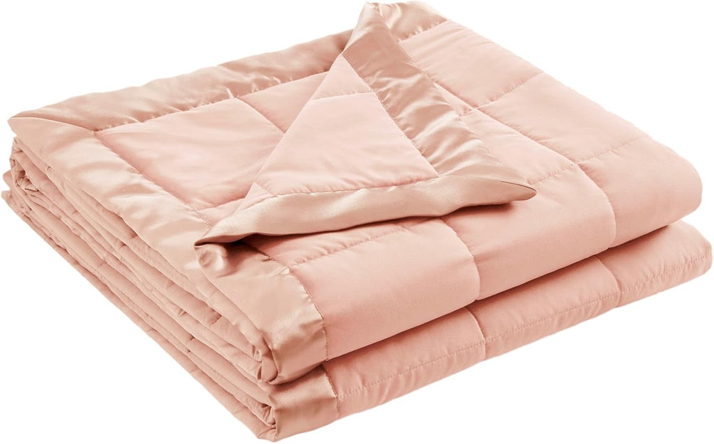 Coperta leggera morbida della collezione Windom con bordo in raso