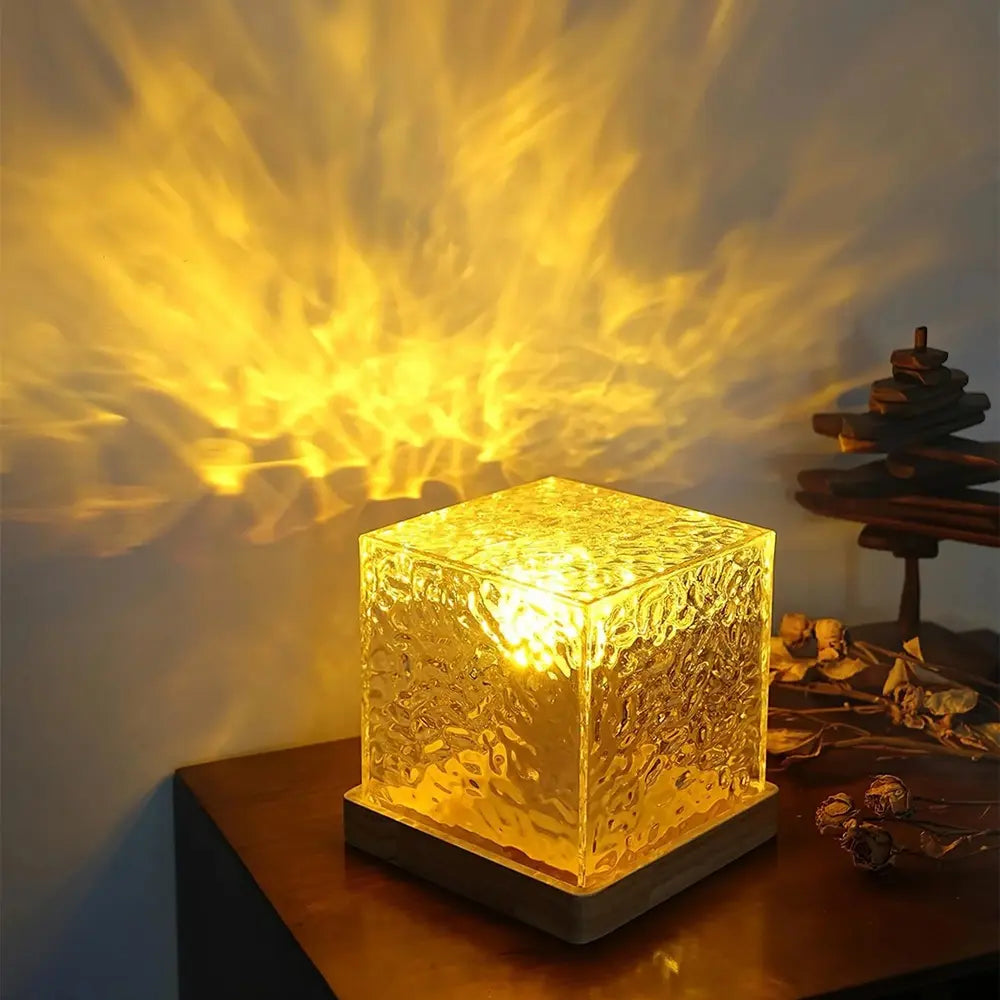 Molten Glass Cube Lamp | Ormexis
