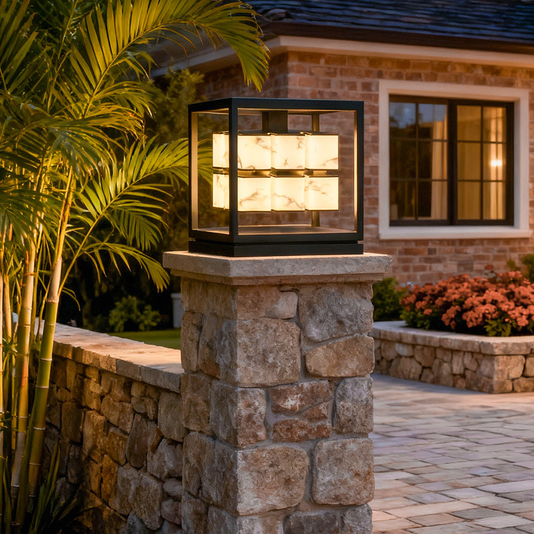Zenframe Marble Glow Pillar Light | Ormexis