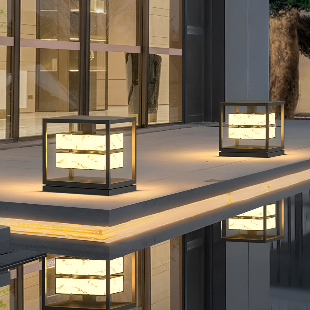 Zenframe Marble Glow Pillar Light | Ormexis