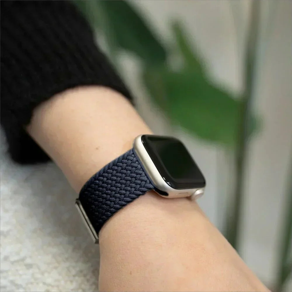 Nylon Braided Charcoal Strap for Apple Watch Bands