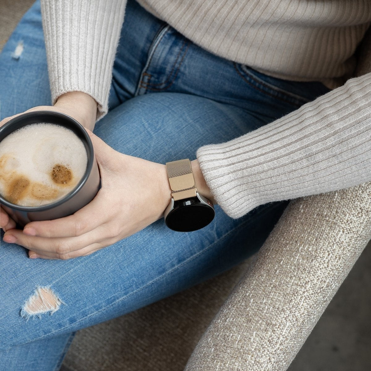 Huawei Watch GT 3 42mm Bracelet Milanese Champagne