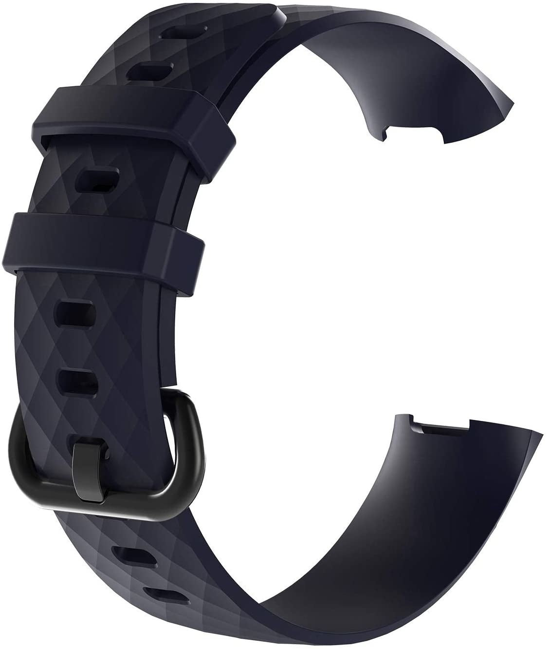 Fitbit Charge 4 mørkeblå silikonreim erstatningsbånd