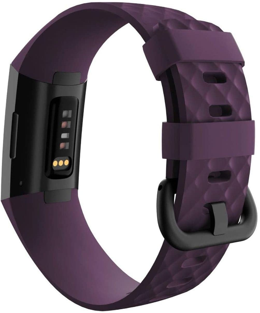 Pulseira de Substituição em Silicone Roxo para Fitbit Charge Four