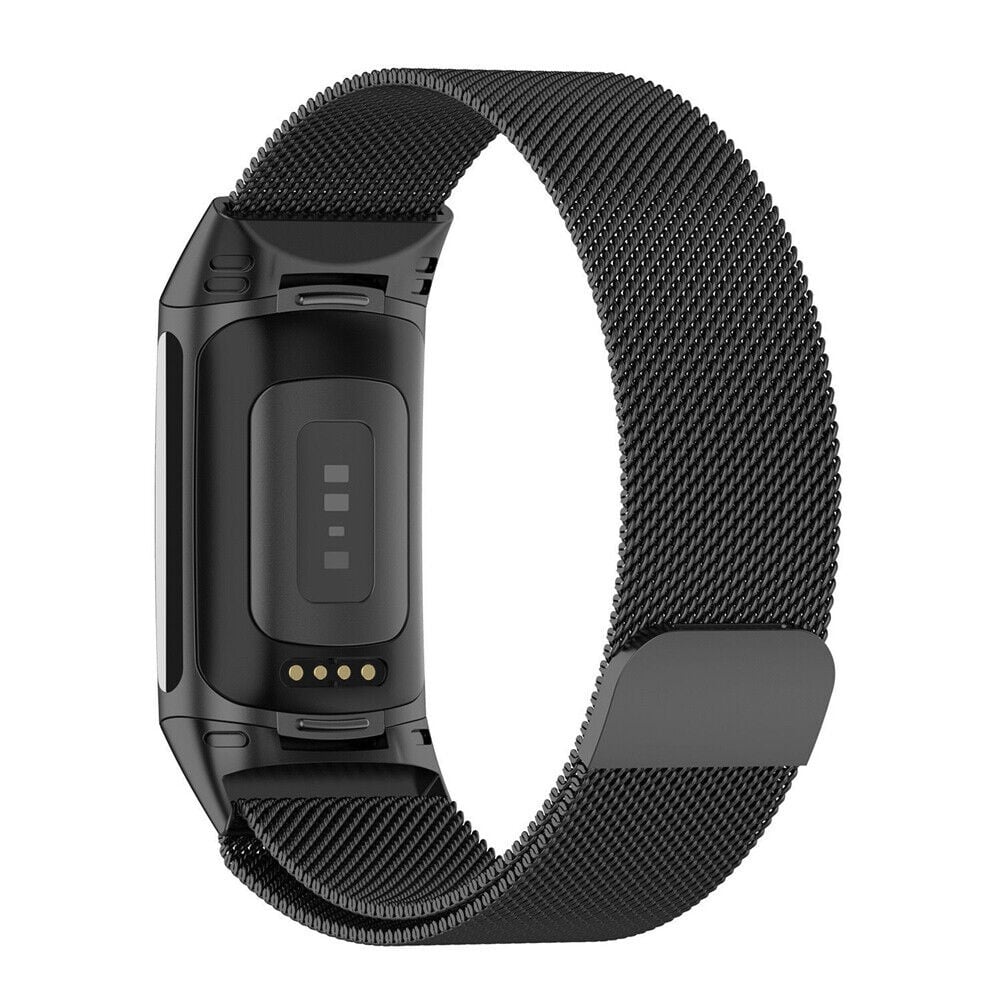 Svart Milanese Edition-armbånd for Fitbit Charge 5