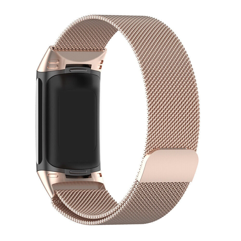 Samppanjanvärinen Milanese-ranneke Fitbit Charge 5 -kelloon