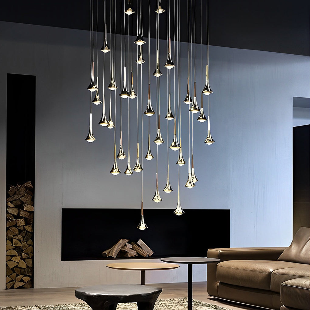 Chrome Teardrop Mini Pendant Light | Ormexis