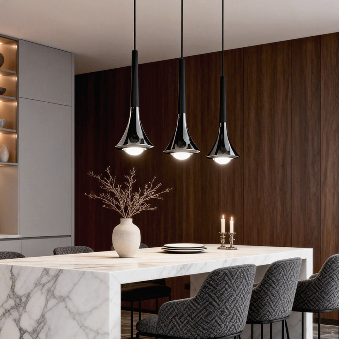 Chrome Teardrop Mini Pendant Light | Ormexis