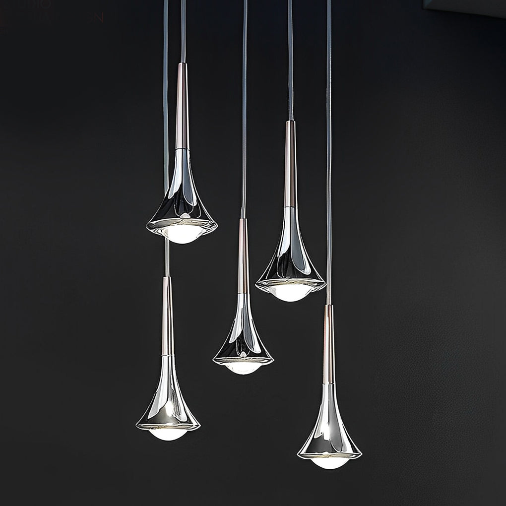 Chrome Teardrop Mini Pendant Light | Ormexis