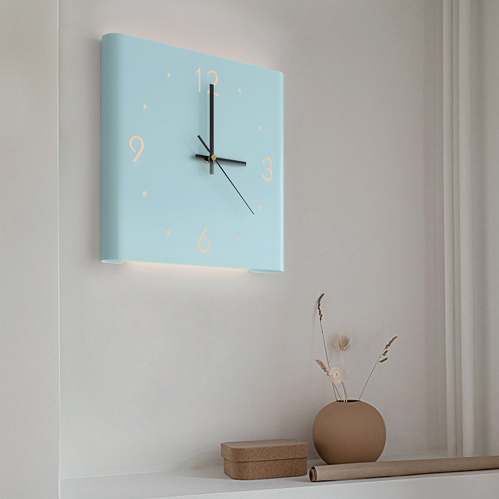 Minimalist Backlit Clock Fixture | Ormexis
