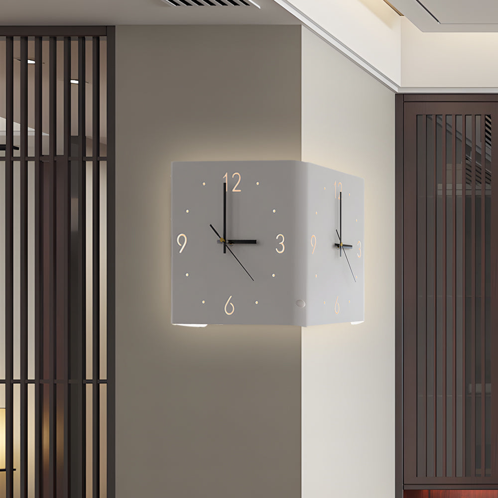 Minimalist Backlit Clock Fixture | Ormexis