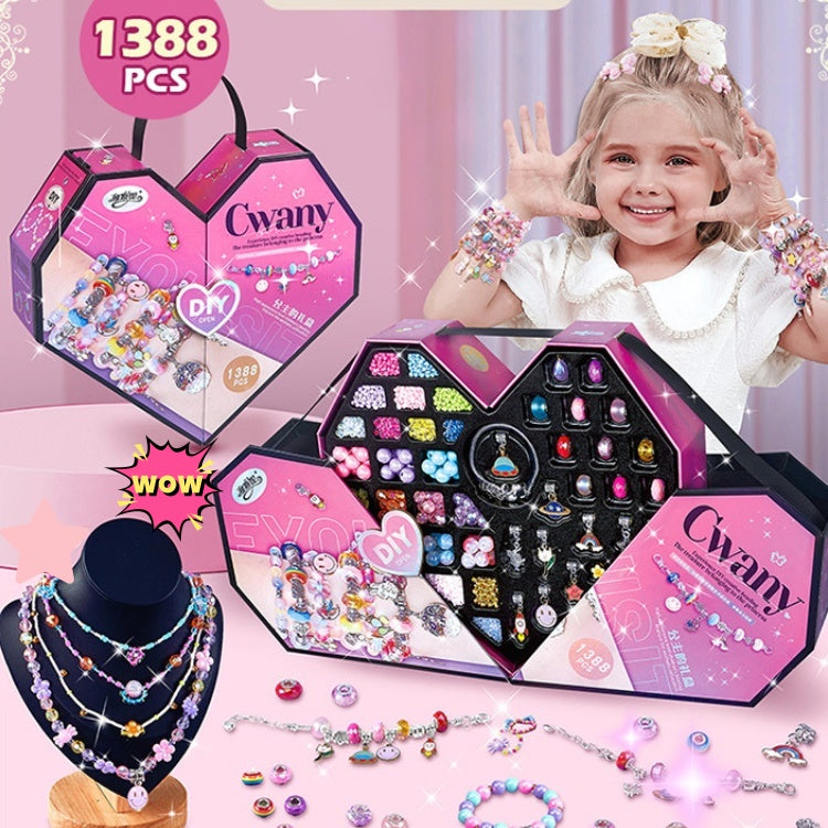 NovaJoy Girls Charm Bracelet Craft Kit For Creative Fun