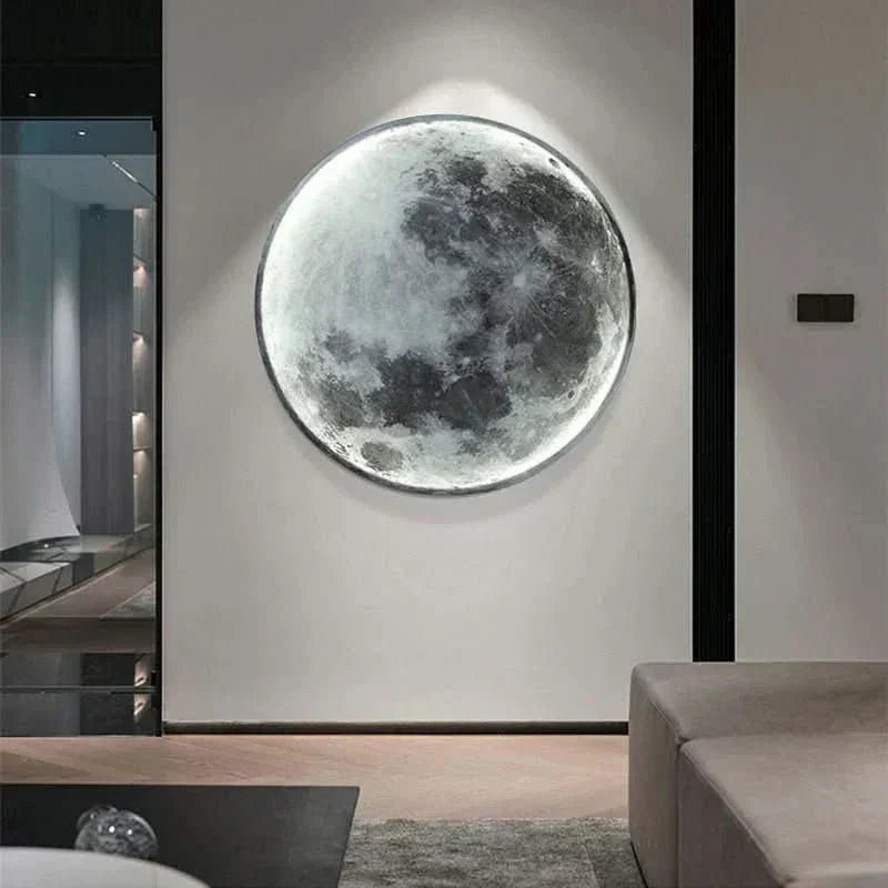 LunaLume Månelampe med realistisk månens overflade til et blidt natlys
