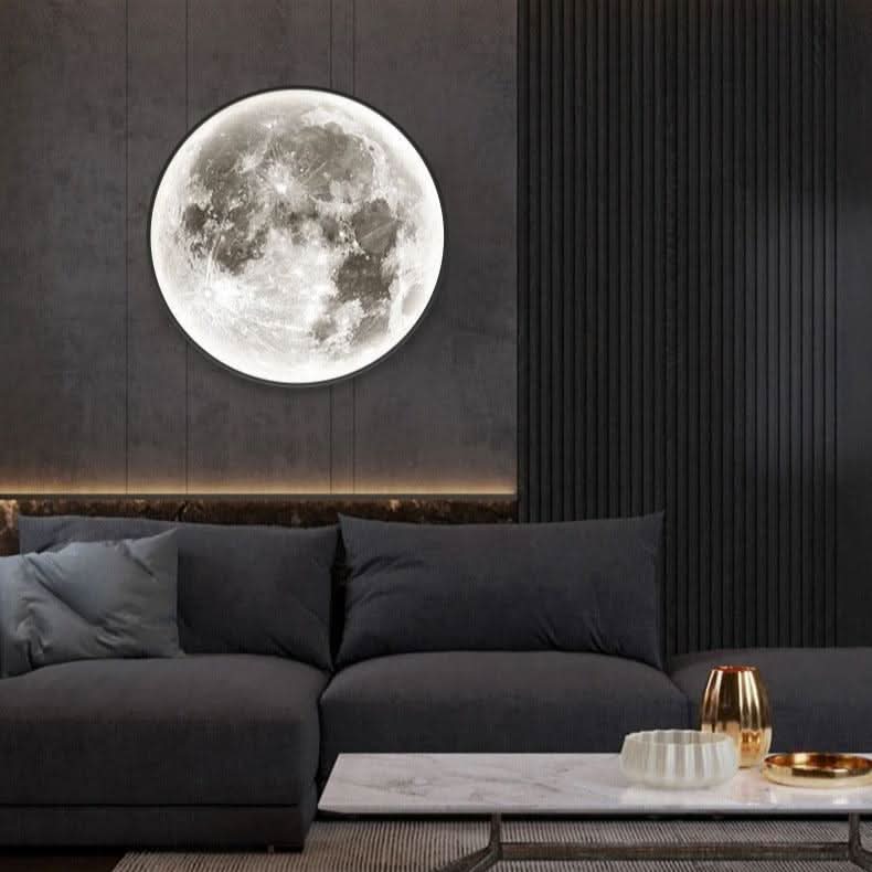 LunaLume Månelampe med realistisk månens overflade til et blidt natlys