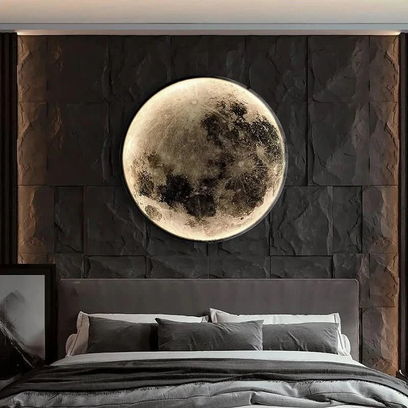 LunaLume Månelampe med realistisk månens overflade til et blidt natlys