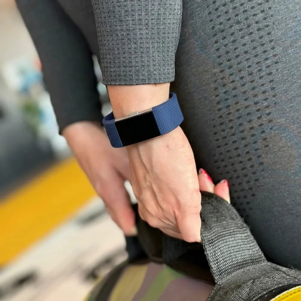 Blue Silicone Band Replacement for Fitbit Charge 2 Wristband