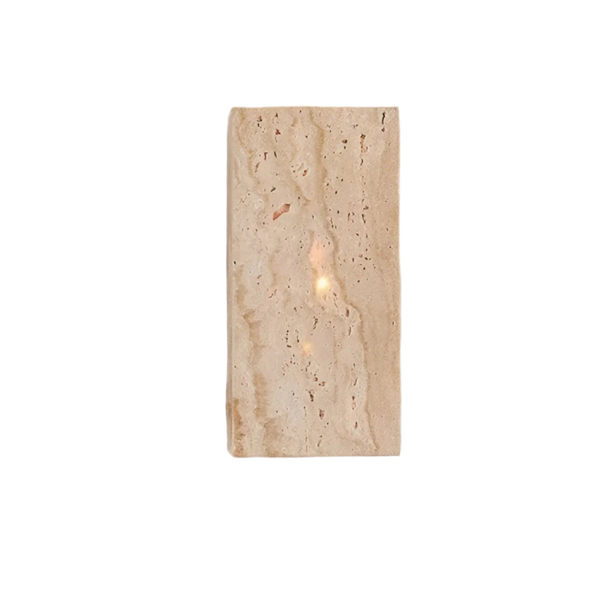 Travertine Cube Wall Sconce | Ormexis