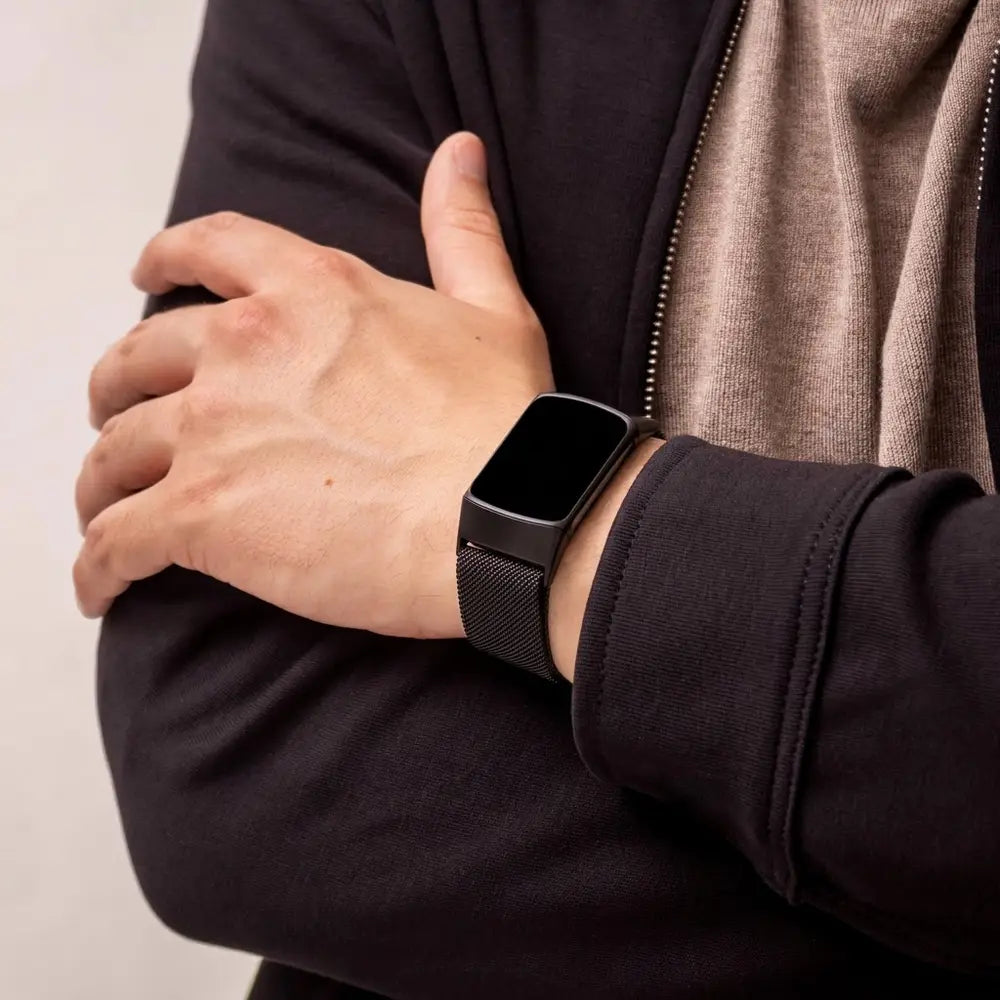 Svart Milanese Edition-armbånd for Fitbit Charge 5