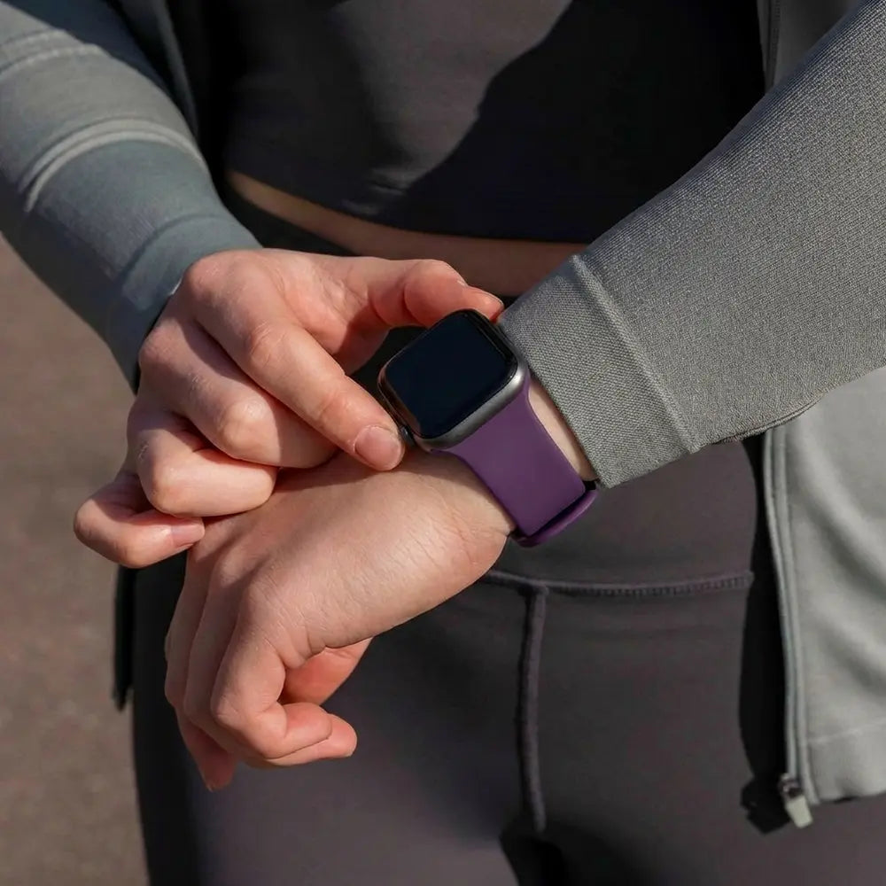 Apple Watch Dark Purple Silicone Strap For All Models