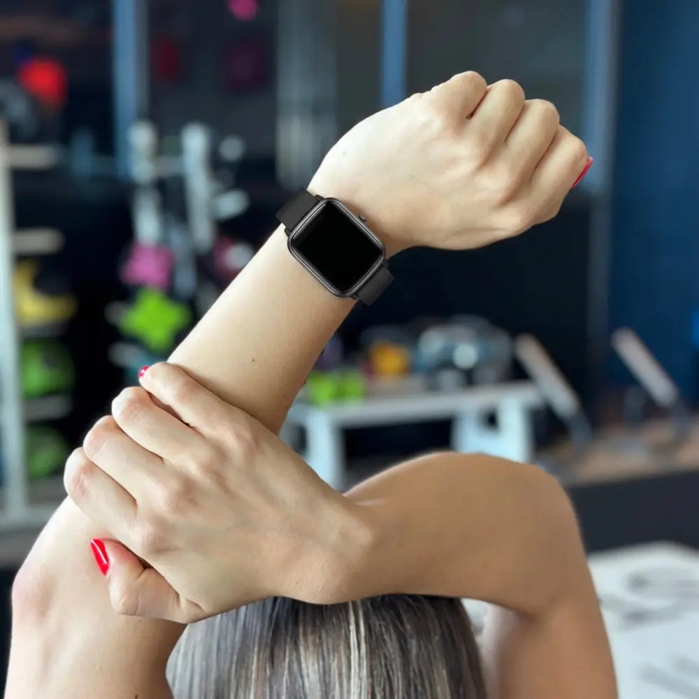 Black Silicone Band ID205L Wearable Device Accessory