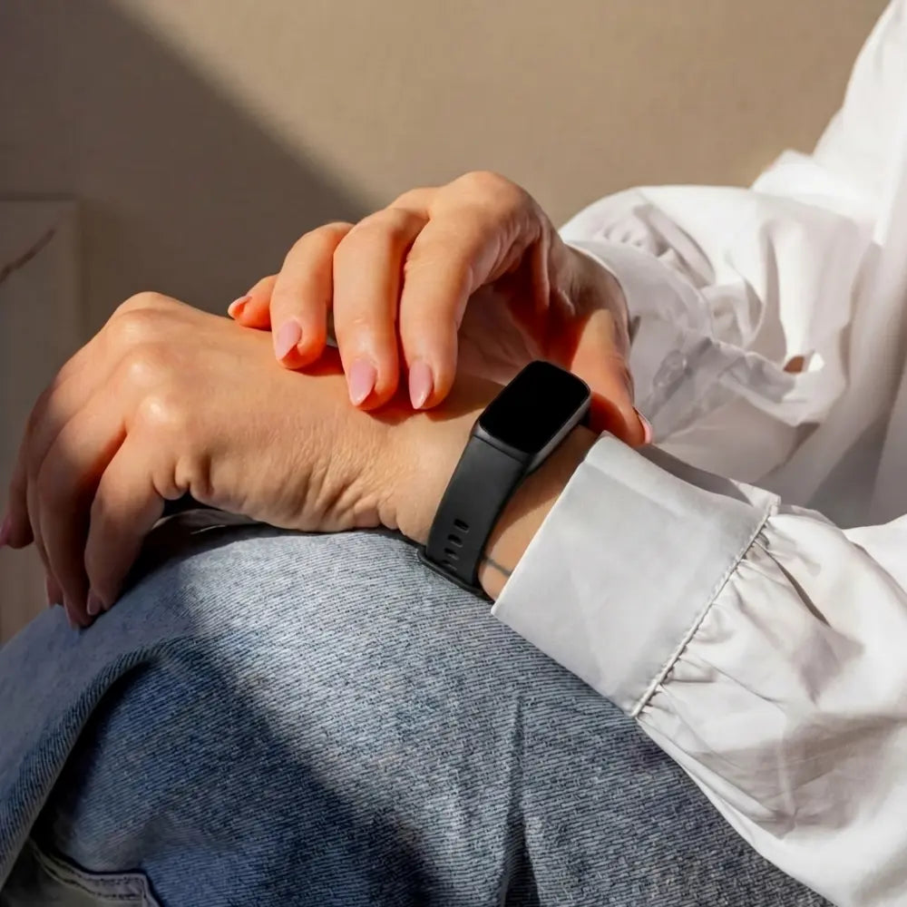 Fitbit Luxe Black Silicone Strap For Fitbit Luxe Replacement Band