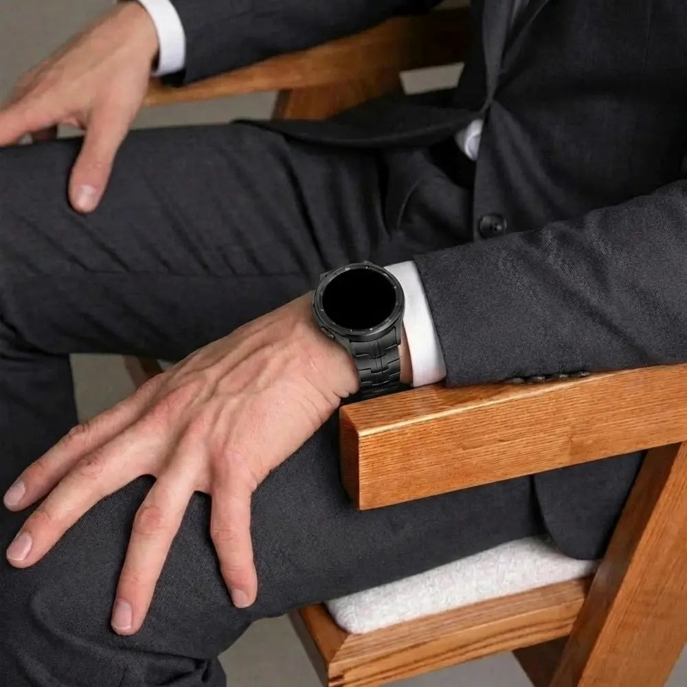 Samsung Galaxy Watch 6 Classic Schwarzes Stahlarmband, 47 mm
