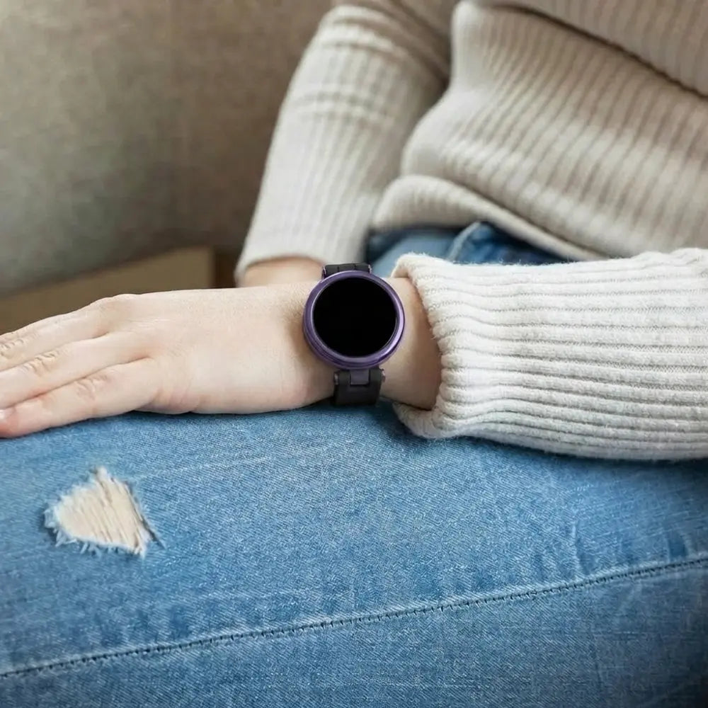 Garmin Lily sort silikone udskiftningsrem til smartwatch