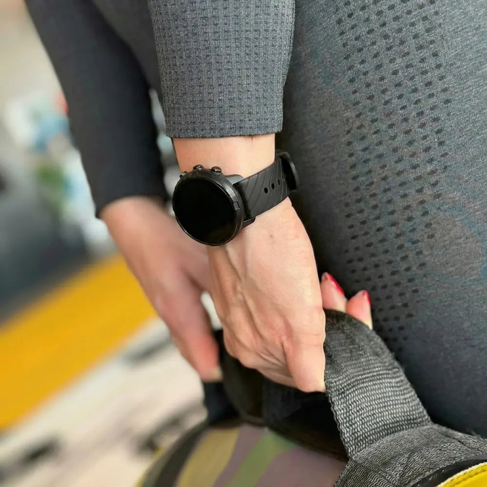 Suunto 9 Baro Correa de Silicona Negra para Relojes Inteligentes