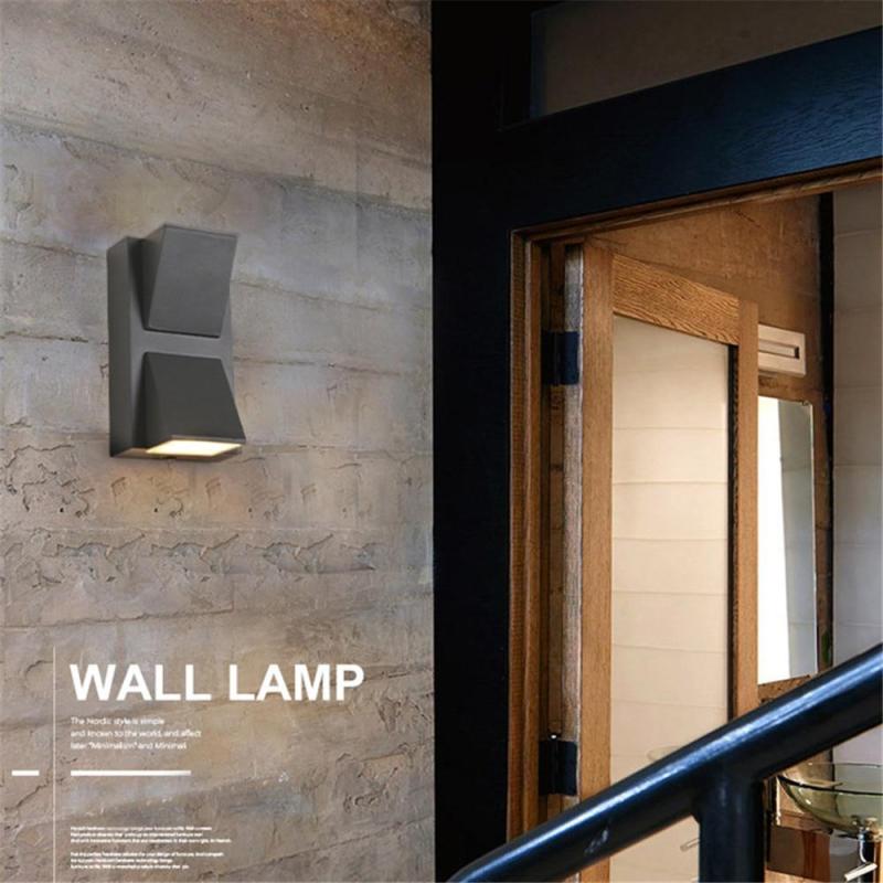 Fasetterad arkitektonisk vägglampa | Ormexis