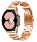 רצועת זהב ורוד מפלדת אל חלד לשעון Samsung Galaxy Watch 4 בקוטר 40 מ"מ