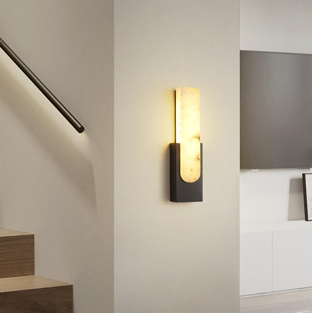 Modern Sculptural Alabaster Wall Sconce | Ormexis
