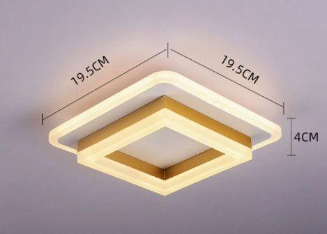 Podwójna geometryczna lampa sufitowa LED | Ormexis