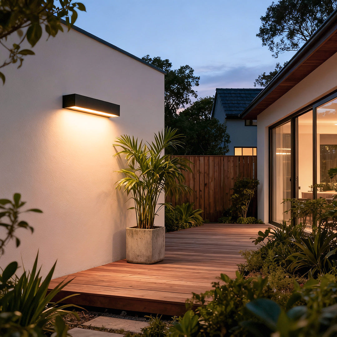 Veltrix Linear Outdoor Wall Sconce | Ormexis