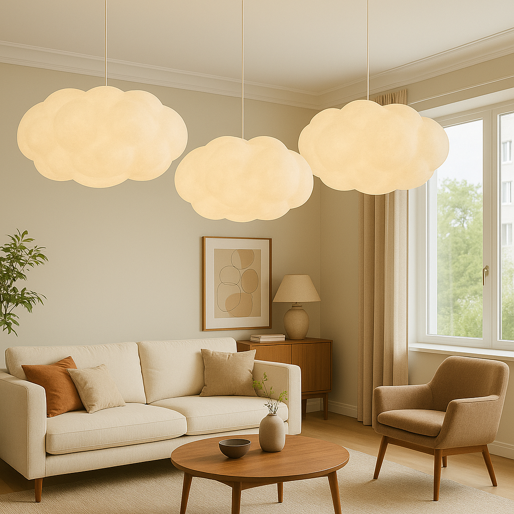 Suspension nuage sculptée scandinave | Ormexis