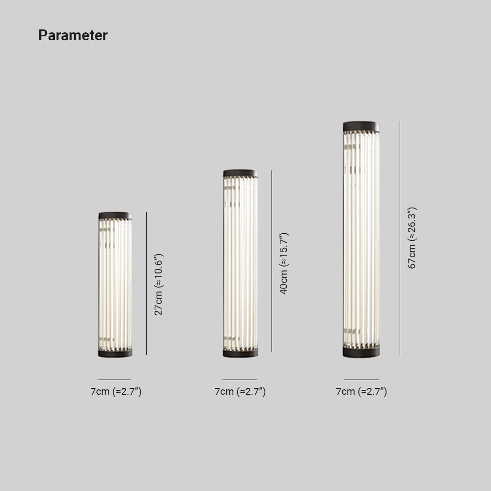 Luz de coluna de cristal Orren | Ormexis