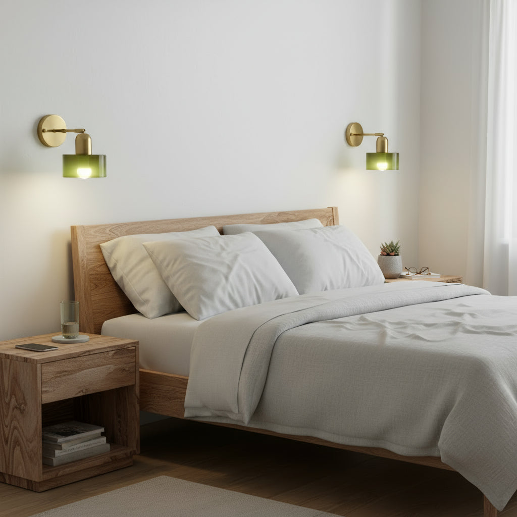 Bauhaus Colored Glass Wall Light | Ormexis