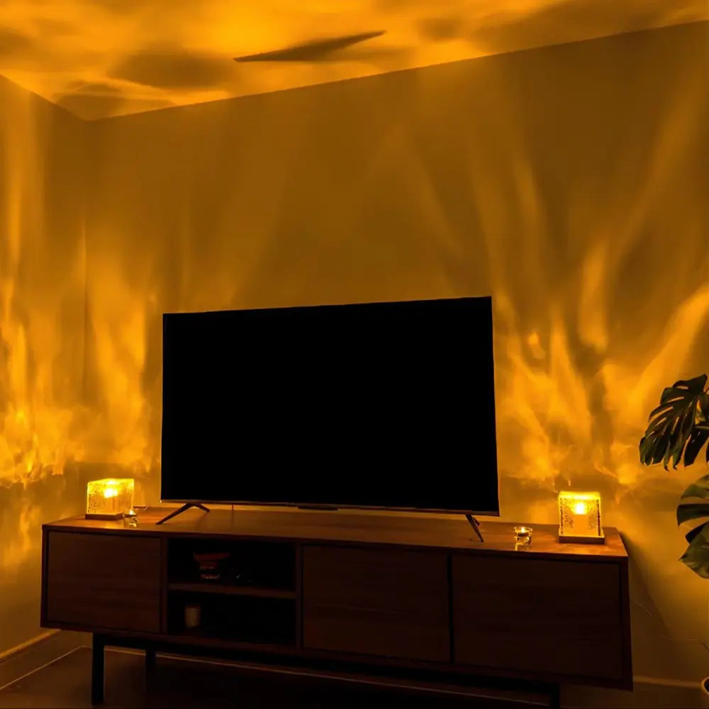 Molten Glass Cube Lamp | Ormexis