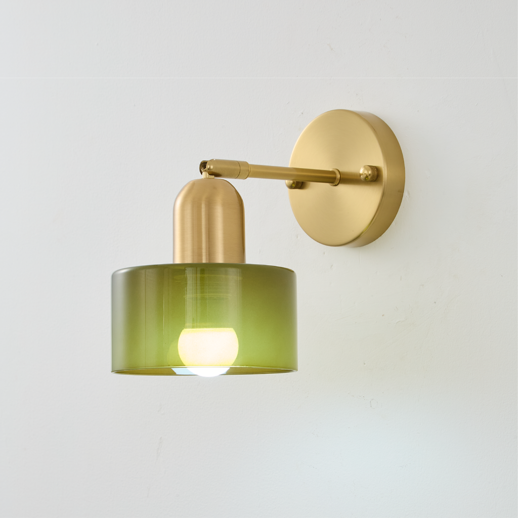 Bauhaus Colored Glass Wall Light | Ormexis